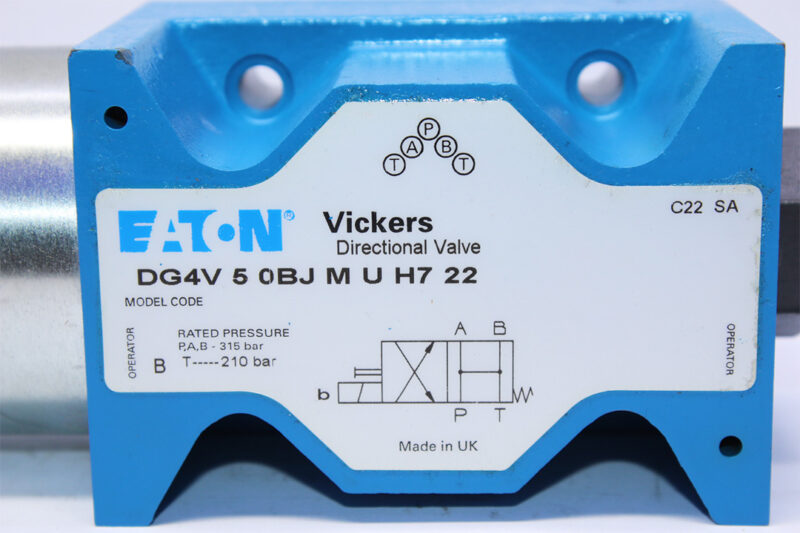 VICKERS DG4V 5 0BJ M U H7 22 SOLENOID OPERATED DIRECTIONAL VALVE - Image 3