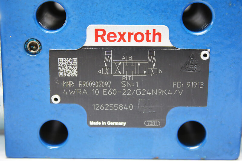 REXROTH R900902097 PROPORTIONAL DIRECTIONAL VALVE 4WRA10E60-22/G24N9K4/V