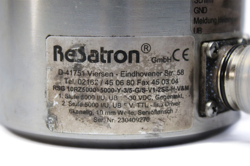 RESATRON RSG 10RZ5000 INCREMENTAL ENCODER RSG 10RZ5000+5000-Y-3/5-G/S-V1-2SS-H