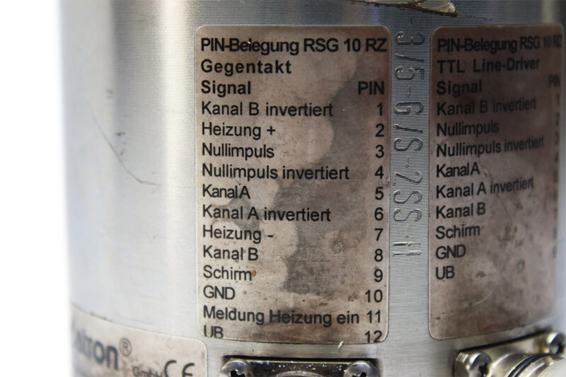 RESATRON RSG 10RZ5000 INCREMENTAL ENCODER RSG 10RZ5000+5000-Y-3/5-G/S-V1-2SS-H - Image 3
