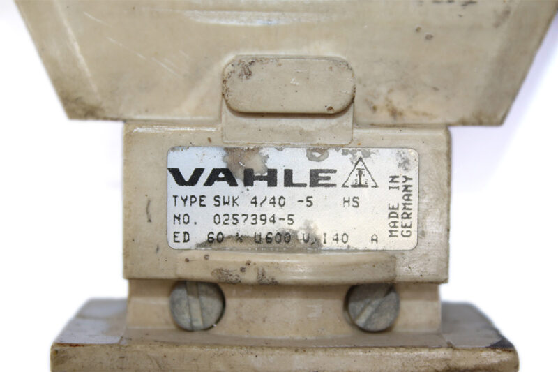 VAHLE SWK 4/40-5HS Current Collector 600V 40A