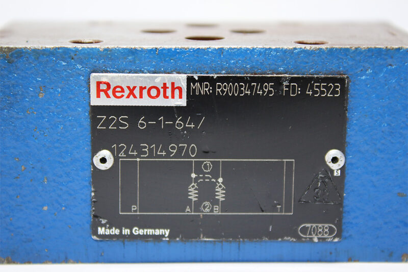 REXROTH R900347495 CHECK VALVE SANDWICH PLATE Z2S6-1-64/