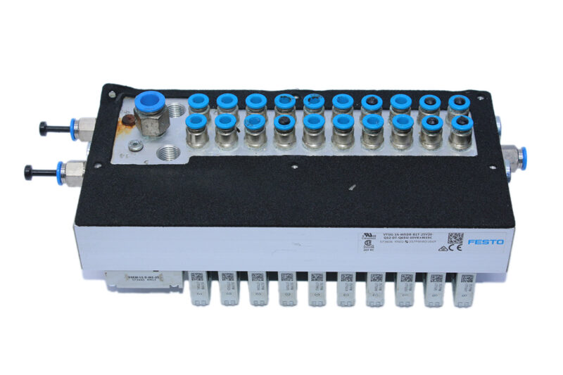 FESTO VTUG-14-MSDR-B1T-25V20-Q12-DT-Q6SU-10VK+M1SC VALVE TERMINAL 573606 - Image 3