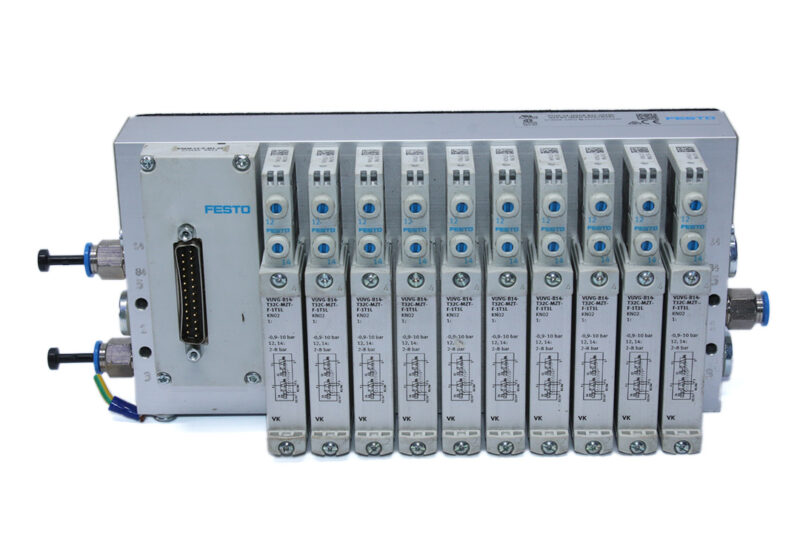 FESTO VTUG-14-MSDR-B1T-25V20-Q12-DT-Q6SU-10VK+M1SC VALVE TERMINAL 573606 - Image 6