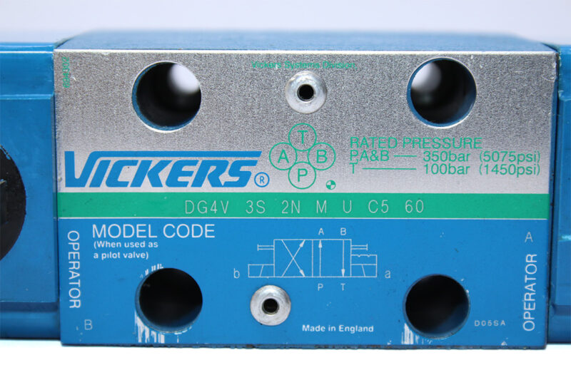 VICKERS DG4V 3S 2N M U C5 60 SOLENOID OPERATED DIRECTIONAL VALVE - Image 3