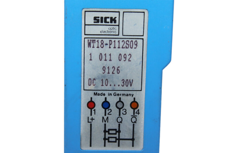 SICK WT18-P112S09 PHOTOELECTRIC PROXIMITY SENSOR 1011092