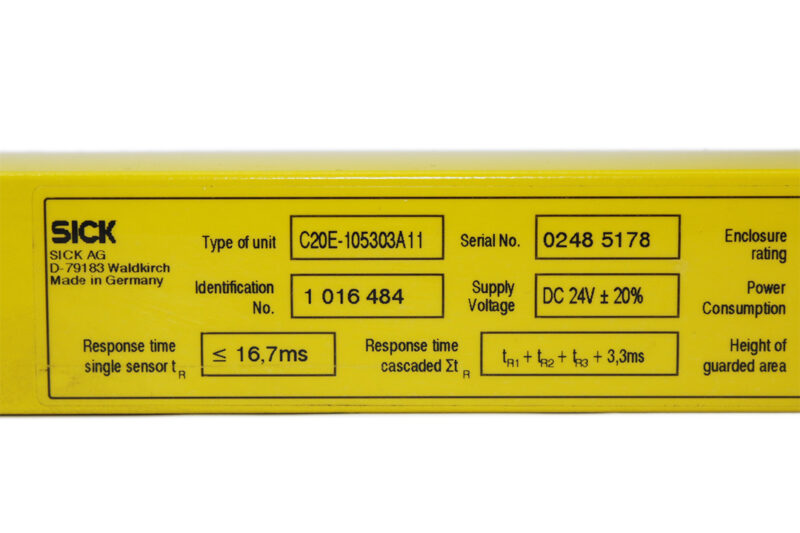 SICK C20E-105303A11 SAFETY LIGHT CURTAIN 1016484