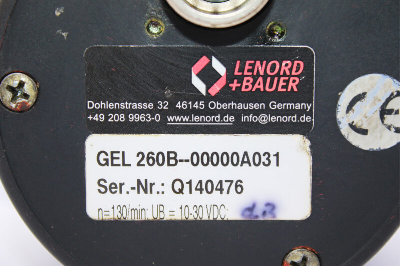 LENORD+BAUER GEL 260B-00000A031 MAGNETIC INCREMENTAL ENCODER