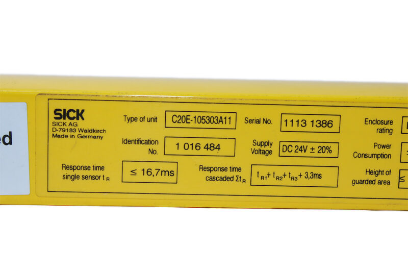 SICK C20E-105303A11 SAFETY LIGHT CURTAIN 1016484 - Image 3