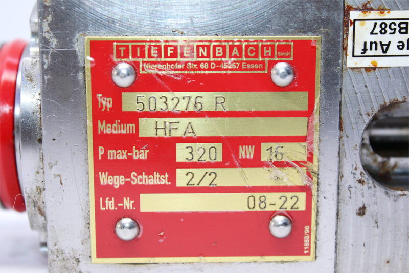 TIEFENBACH 048621 PROPORTIONAL VALVE	HFA 503276 R - Image 4
