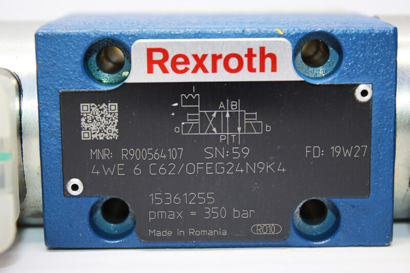 REXROTH R900564107 DIRECTIONAL CONTROL VALVE 4WE6C62/OFEG24N9K4