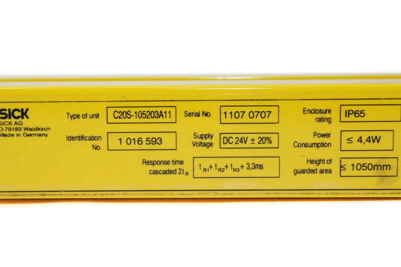SICK C20S-105203A11 SAFETY LIGHT CURTAIN 1016593