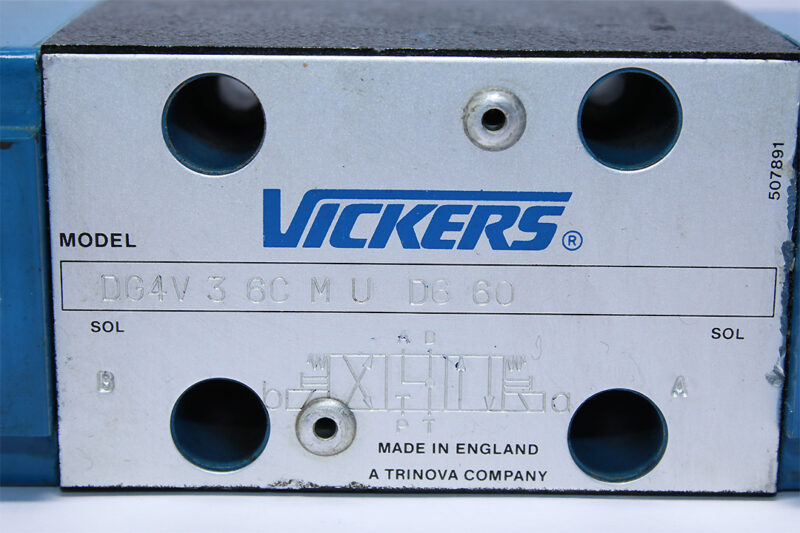 VICKERS DG4V 3 6C M U D6 60 SOLENOID OPERATED DIRECTIONAL VALVE