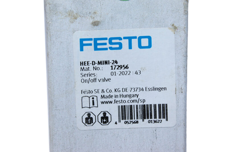 FESTO HEE-D-MINI-24 ON/OFF VALVE 172956