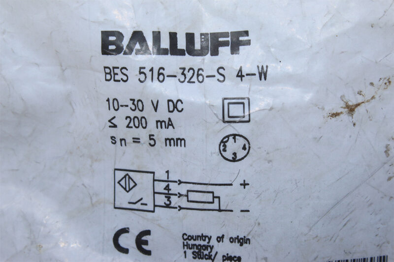 BALLUFF BES02JA INDUCTIVE SENSOR BES 516-326-S4-W