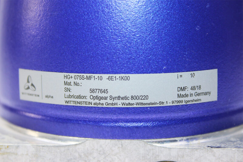 ALPHA HG+075S-MF1-10-6E1-1K00 PLANETARY GEARBOX