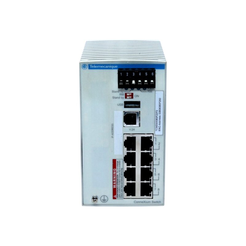 SCHNEIDER TCSESM083F23F0 ETHERNET TCP/IP MANAGED SWITCH - Image 4