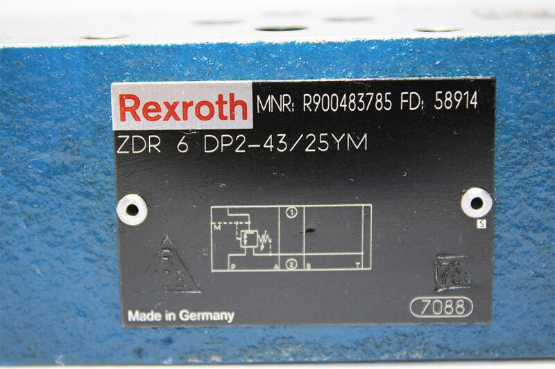 REXROTH R900483785 PRESSURE REDUCING VALVE ZDR6DP2-43/25YM
