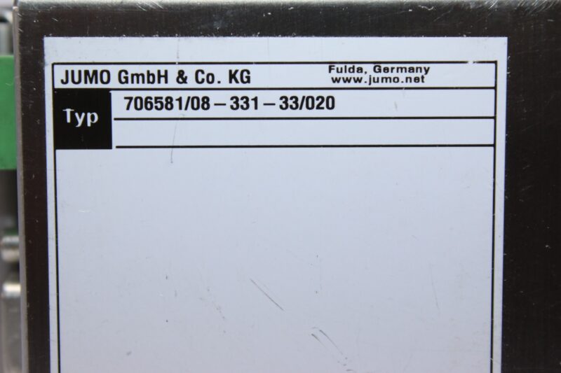 JUMO LOGOSCREEN NT 706581/08-33-33/020 PAPERLESS RECORDER - Image 2