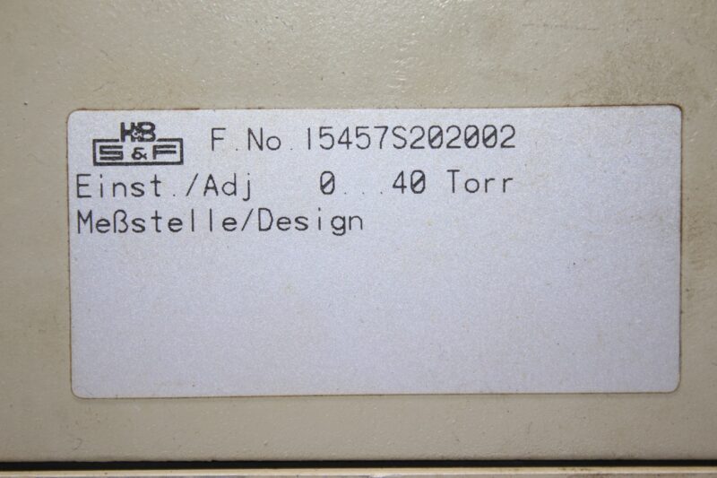 SCHOPPE & FAESER AVD 23I PRESSURE TRANSMITTER 15457S20200 - Image 2