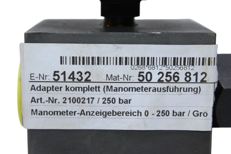 HYDAC FPS 7/8-14UNF-G1/4 ADAPTER  2100217 0-250 bar - Image 2