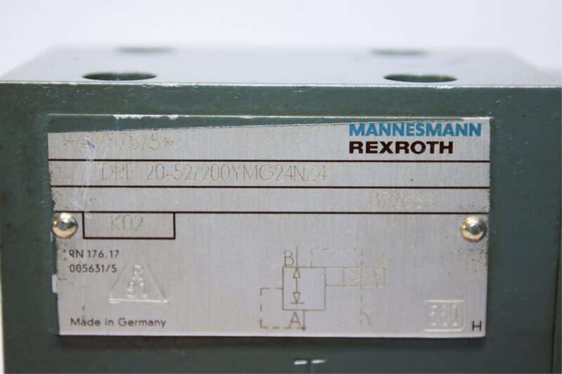 REXROTH DRE 20-52/200YMG24Z4 PROPORTIONAL PRESSURE REDUCING VALVE