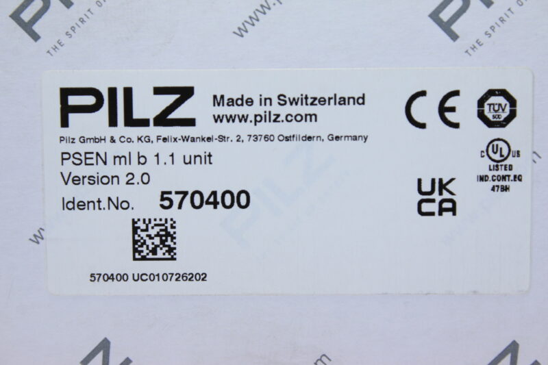 PILZ PSEN ml b 1.1 unit SAFETY GUARD LOCKING DEVICE 570400 - Image 2