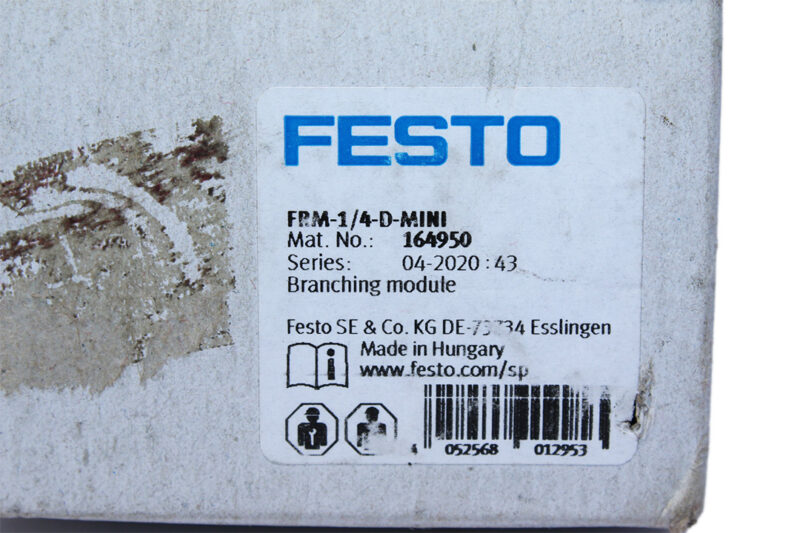FESTO FRM-1/4-D-MINI BRANCHING MODULE 164950