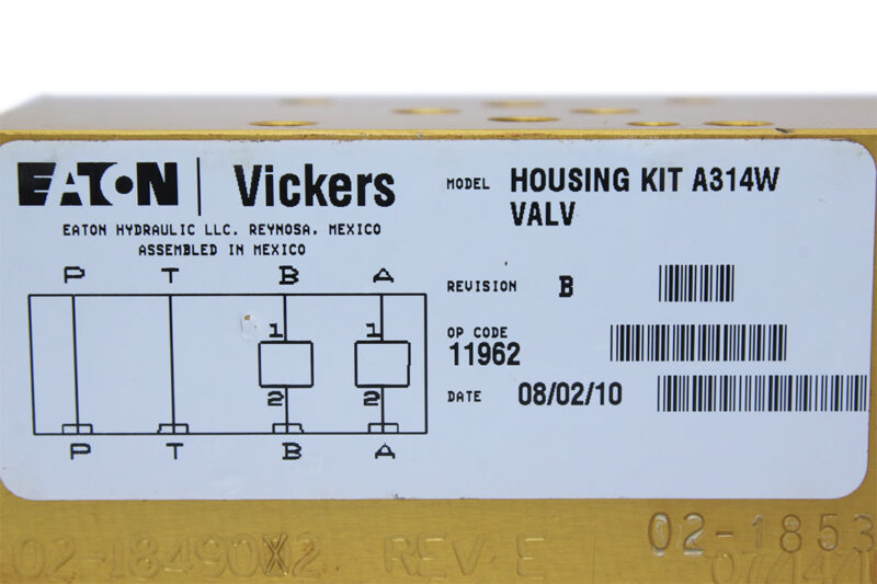 VICKERS 02-1849002 ASSEMBLY HOUSING Kit A314W 