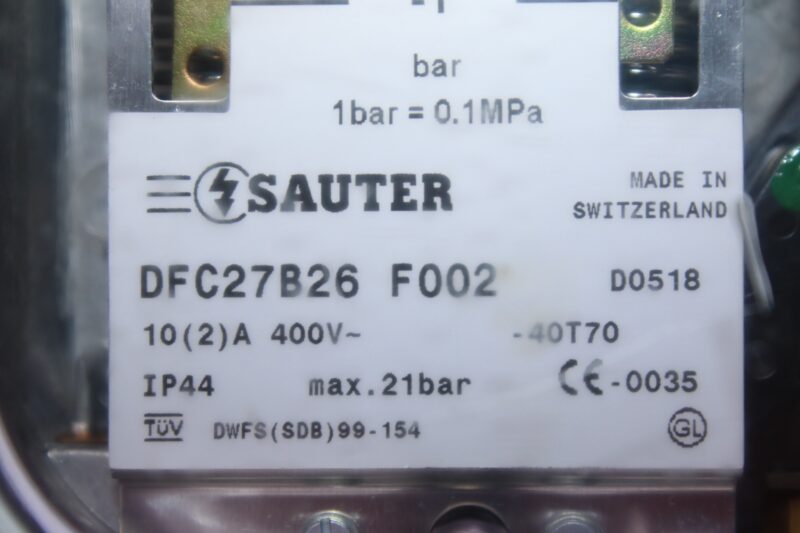 SAUTER DFC27B26 F002 PRESSURE SWITCH - Image 2