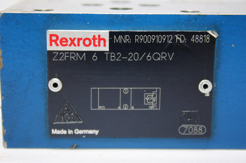REXROTH R900910912 FLOW CONTROL VALVE Z2FRM6TB2-20/6QRV