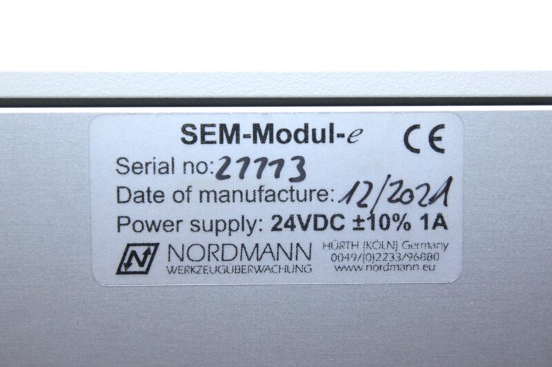 NORDMANN SEM-MODUL-e TOOL MONITORING TOUCHSCREEN PANEL - Image 2