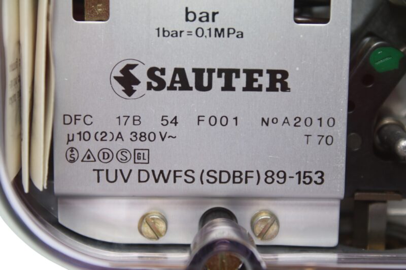 SAUTER DFC17B54 F001 PRESSURE SWITCH TUV DWFS (SDBF) 89-153 - Image 4