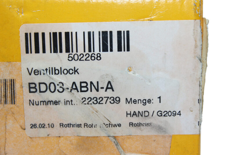 PARKER BD03-ABN-A CARTPAK BODY