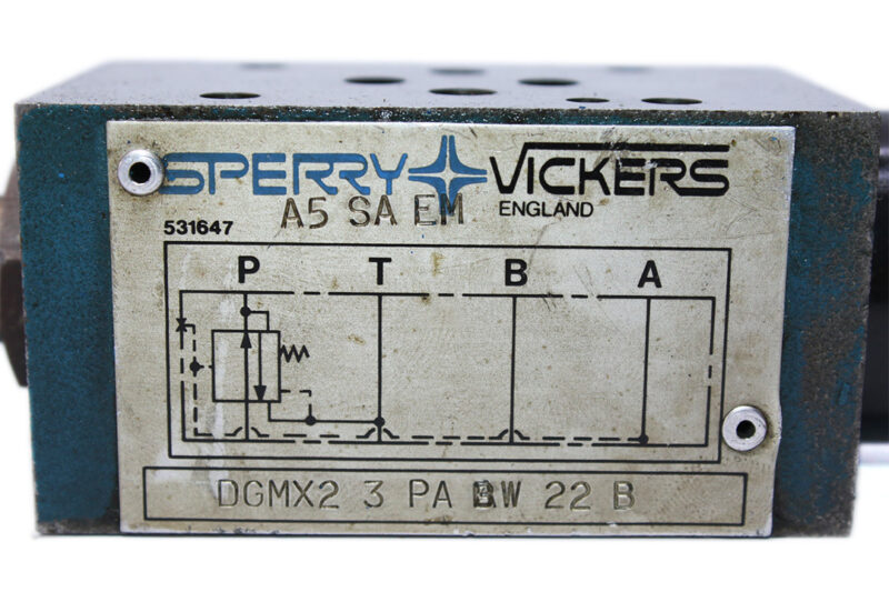 VICKERS DGMX2 3 PA BW 22 B PRESSURE RELIEF VALVE