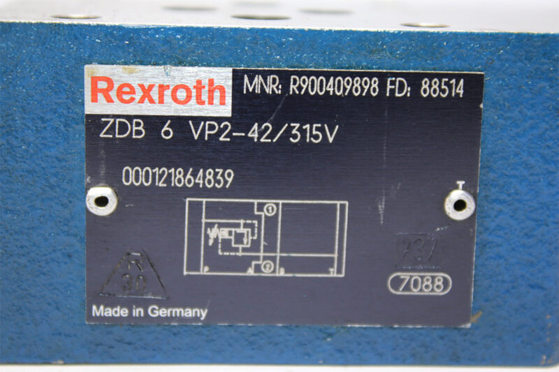 REXROTH R900409898 PRESSURE RELIEF VALVE ZDB 6 VP2-42/315V