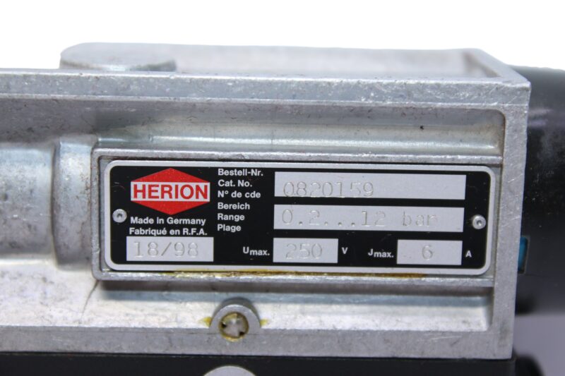 HERION 0820159 Pressure switch 0.2…12 bar - Image 2