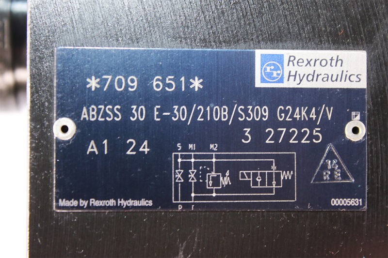 REXROTH R900709651 ACCUMULATOR SHUT-OFF BLOCK ABZSS 30 E-30/210B/S309G24K4/V
