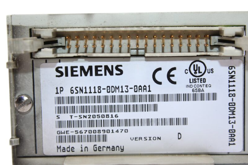 SIEMENS 6SN1118-0DM13-0AA1 SIMODRIVE 611-D - Image 2