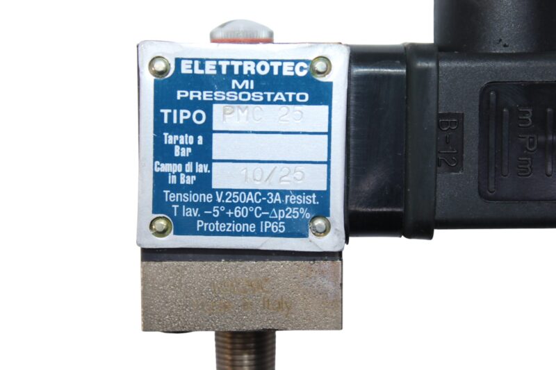 ELETTROTEC PMC 25 PRESSURE SWITCH - Image 3