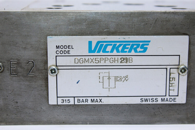VICKERS DGMX5PPGH21B PRESSURE RELIEF VALVE
