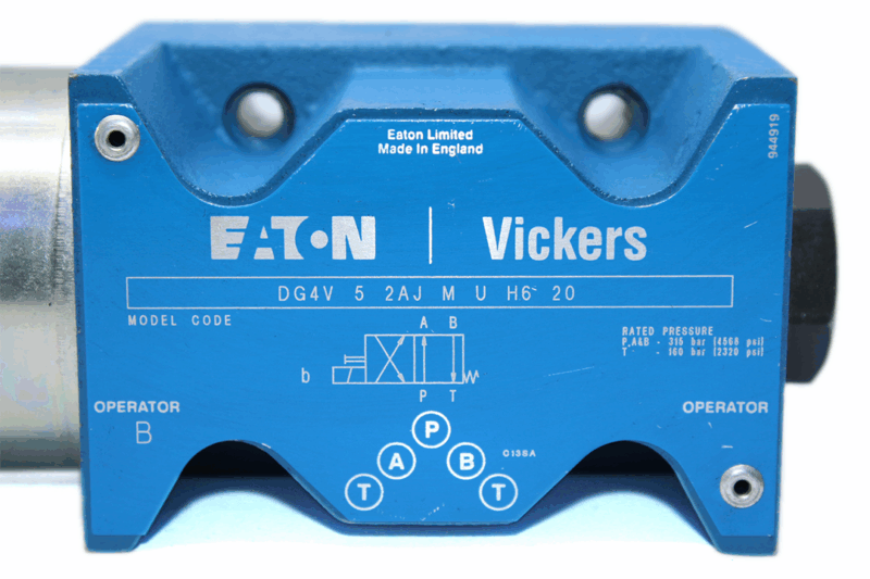 VICKERS DG4V 5 2AJ M U H6 20 SOLENOID OPERATED DIRECTIONAL VALVE 616768 - Image 3