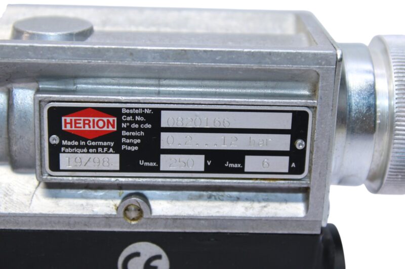HERION 0820166 PRESSURE SWITCH 0.2...12 bar - Image 2