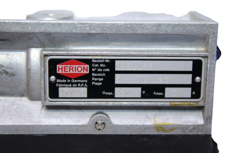 HERION 0820166 PRESSURE SWITCH 0.2…12 bar - Image 2