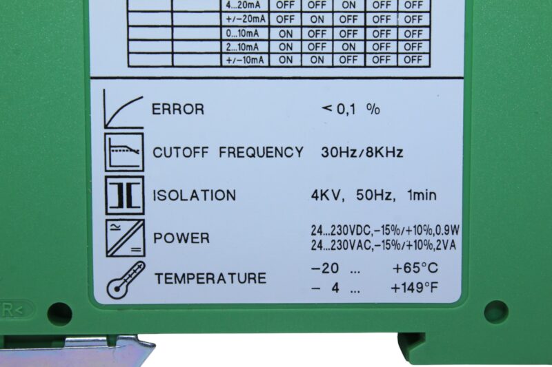 PHOENIX CONTACT MCR-FL-C-UI-UI-B-DCI-24/230 SIGNAL CONDITIONER 2864325 - Image 3