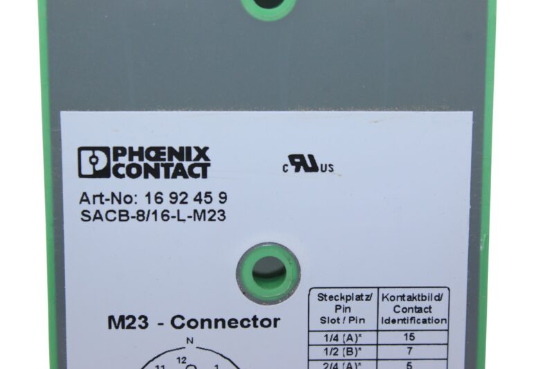 PHOENIX CONTACT SACB-8/16-L-M23 SENSOR ACTUATOR BOX 1692459 - Image 4
