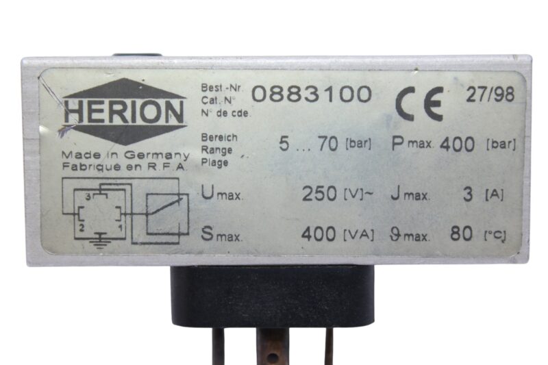 HERION 0883100 PRESSURE SWITCH 5…70 bar - Image 2