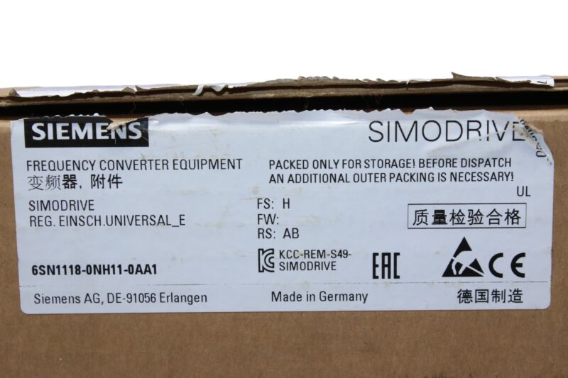 SIEMENS 6SN1118-0NH11-0AA1 SIMODRIVE 611 - Image 3