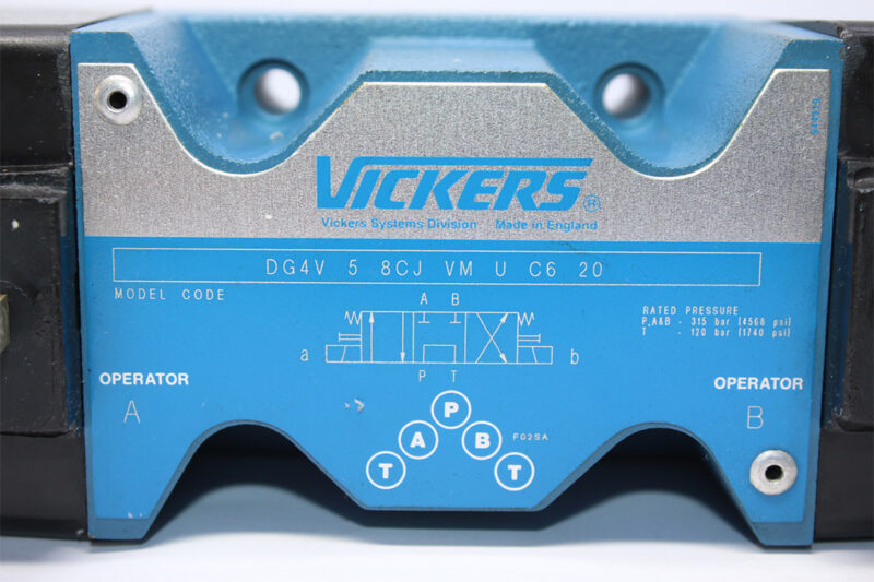 VICKERS DG4V 5 8CJ VM U C6 20 SOLENOID OPERATED DIRECTIONAL VALVE