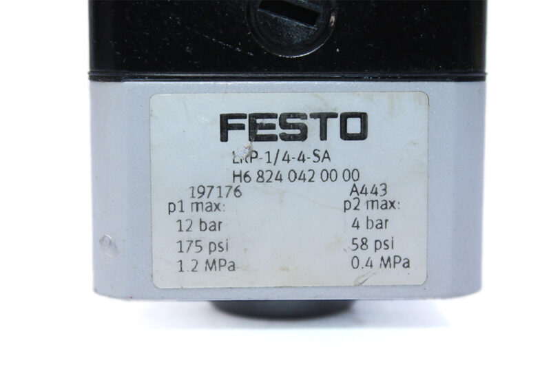 FESTO LRP-1/4-4-SA PRESSURE REGULATOR 197176 - Image 3
